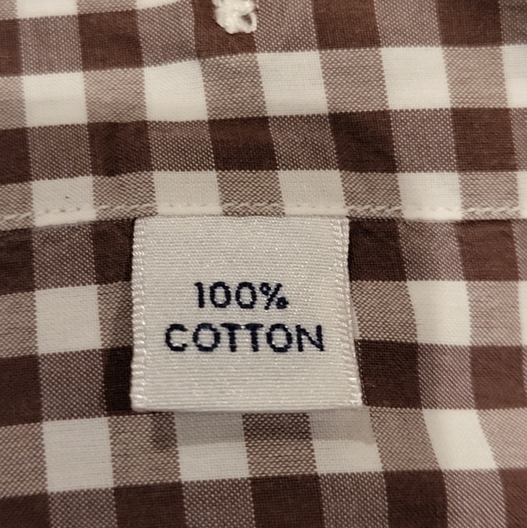 ❤️ TINCATI MILANO Men's brown check Long Sleeve button down shirt 42 16.5 - Picture 3 of 6